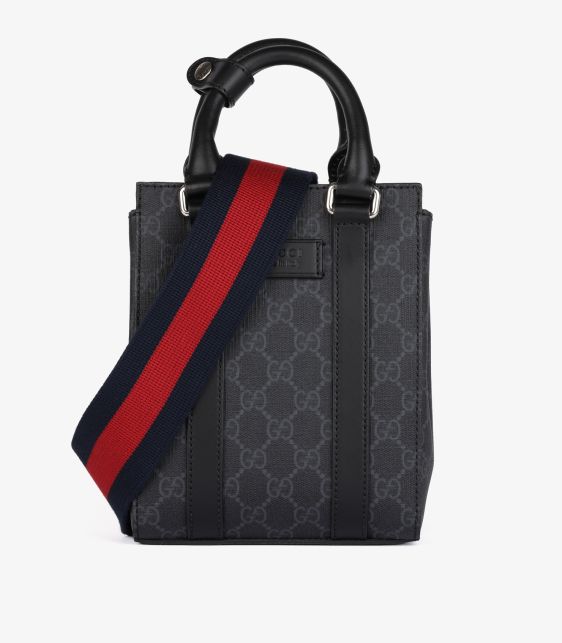 Gucci Pre-Owned Black Lizard Leather Shoulder Bag CB1527 | Xupes
