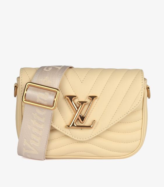 Banane Yellow Quilted Calfskin Leather New Wave Multi-Pochette