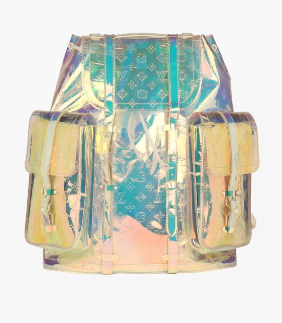 x Virgil Abloh Iridescent Monogram PVC Prism Christopher Backpack GM