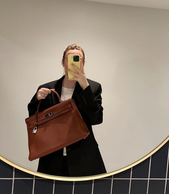 Sienne Clemence Leather Kelly 35cm Retourne