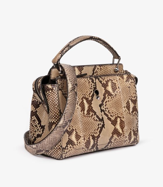 Natural Python Leather Dotcom