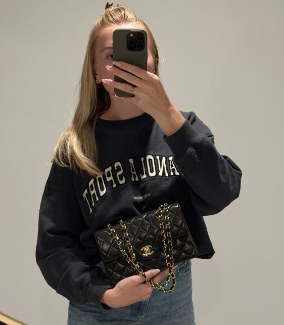 Black Quilted Lambskin Vintage Paris-Limited Small Classic Double Flap Bag