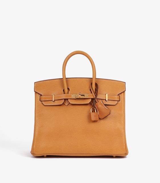 Toffee Peau De Porc Leather Birkin 25cm Retourne