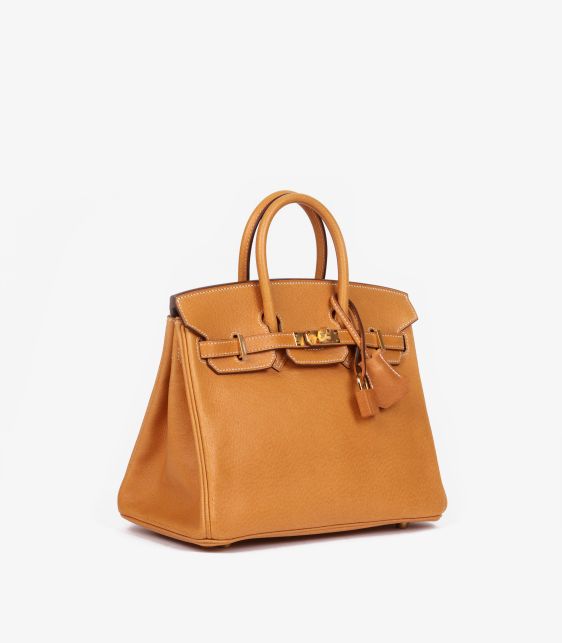 Toffee Peau De Porc Leather Birkin 25cm Retourne