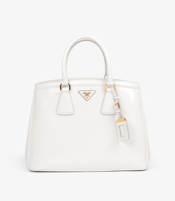 Bianco Spazzolato Leather Parabole Tote