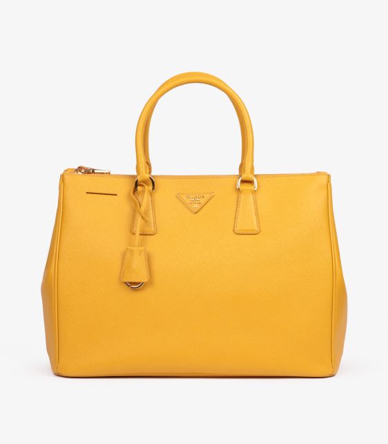 Mimosa Saffiano Lux Leather Large Galleria Tote