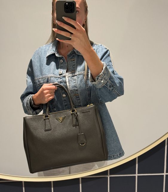 Militare Saffiano Lux Leather Special Order Large Galleria Tote