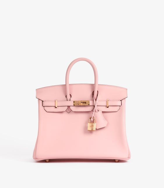Rose Sakura & Rose Shocking Swift Leather HSS Special Order Birkin 25cm Retourne