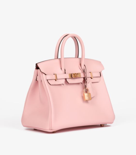 Rose Sakura & Rose Shocking Swift Leather HSS Special Order Birkin 25cm Retourne