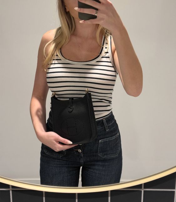Black Clemence Leather Evelyne TPM