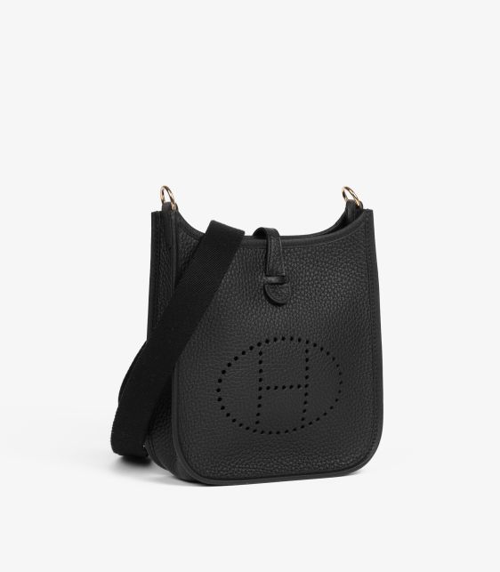 Black Clemence Leather Evelyne TPM