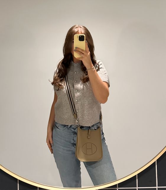 Beige Marfa Clemence Leather Wooly Sangle Evelyne TPM