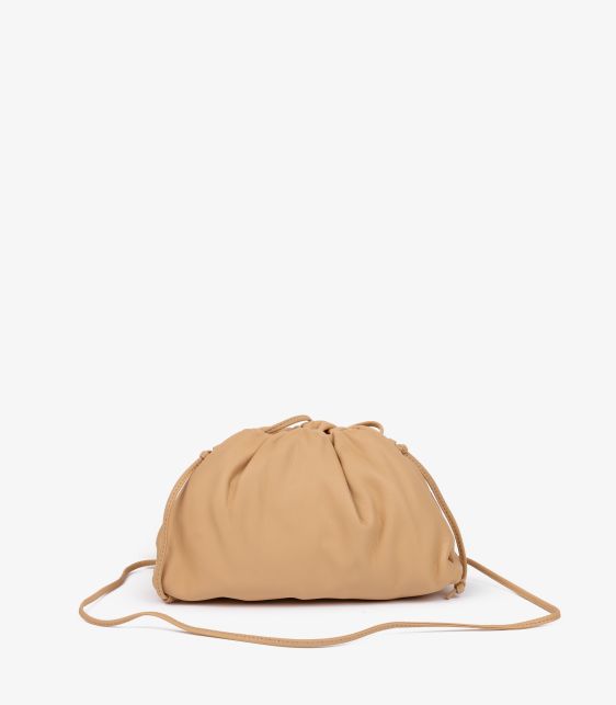 Almond Calfskin Leather Mini The Pouch