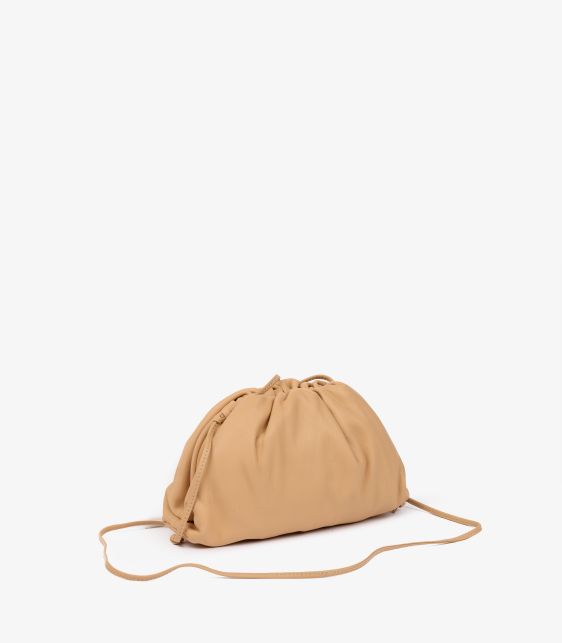 Almond Calfskin Leather Mini The Pouch