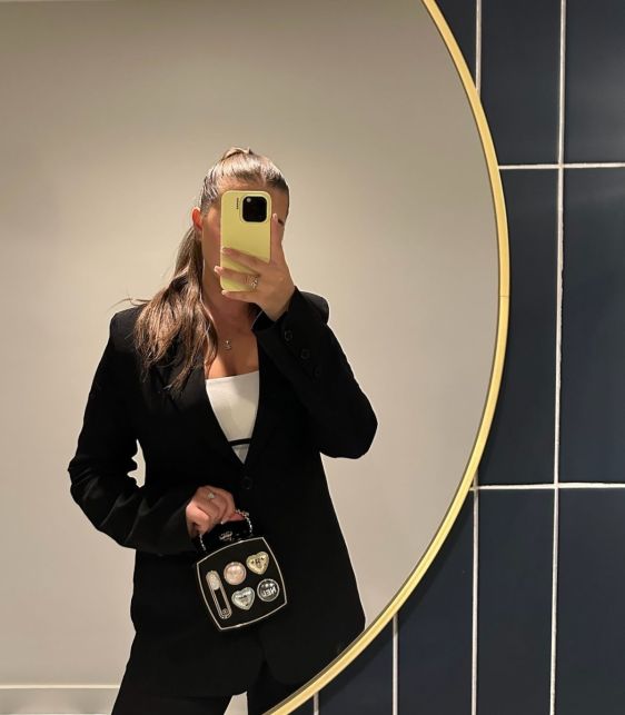 Crystal Embellished Black Plexiglass Makeup Palette Minaudiere