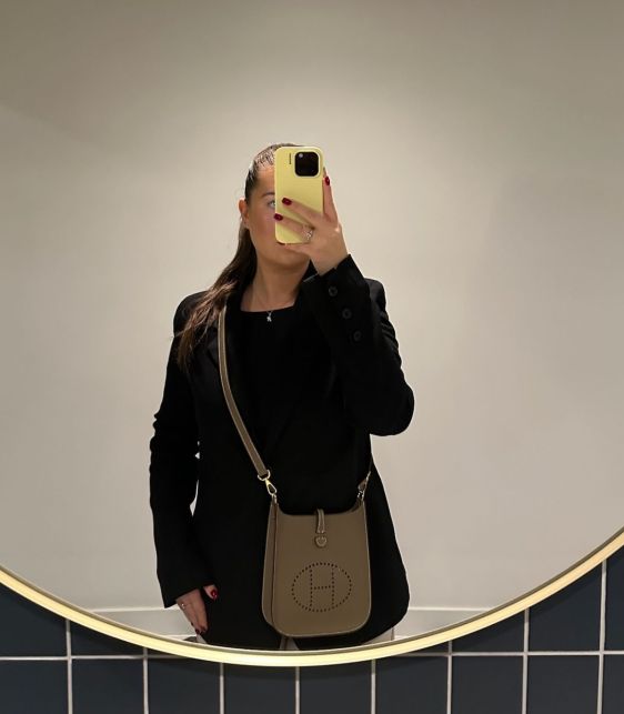 Etoupe Epsom Leather Evelyne TPM Sellier