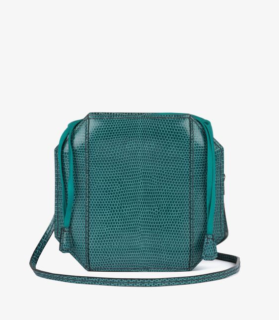 Hermès Pre-Owned Bleu Petrole Sac a Poudrier Crossbody CB1602 at Xupes