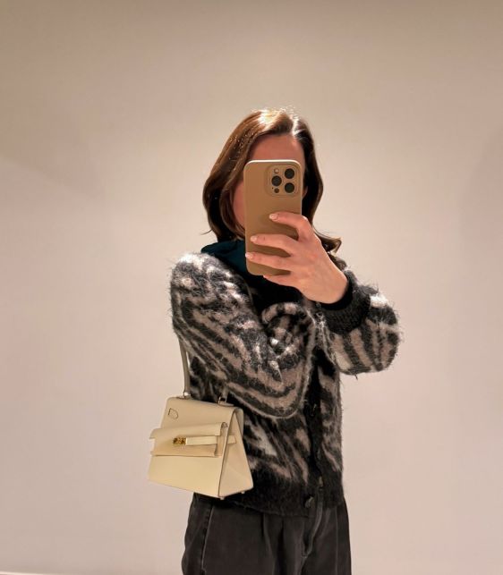 Craie Epsom Leather Kelly 20cm Désordre
