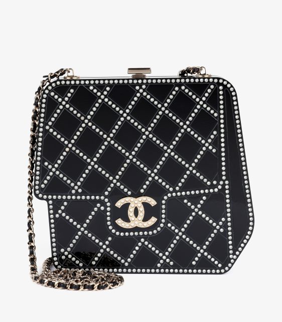 CHANEL♡ヴィンテージbag CHANEL Vintage Maxi Jumbo 34cmFlap Shoulder Bag Black 24KGold
