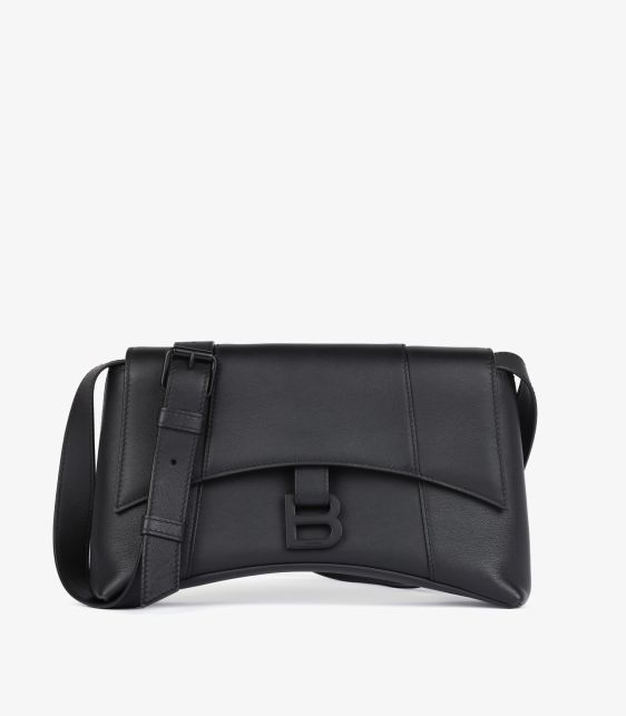 Black Smooth Calfskin Leather Downtown