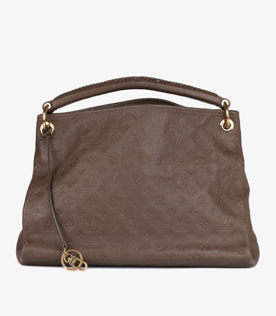 Louis Vuitton Pre-Owned Black, Beige Onthego GM Tote HB5779 | Xupes