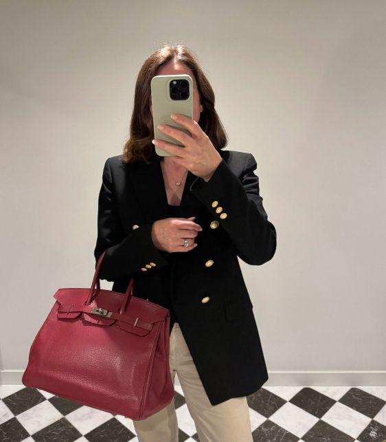 Rubis Clemence Leather Birkin 35cm Retourne