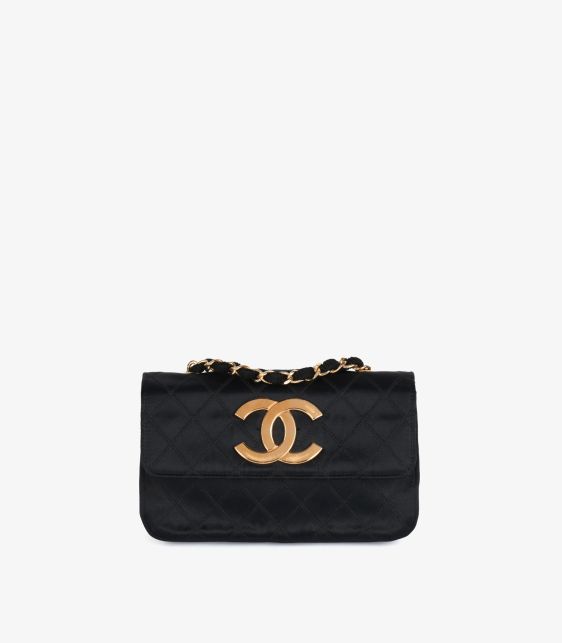 Chanel Black Vintage Large Timeless Camera Bag HB5862 | Xupes