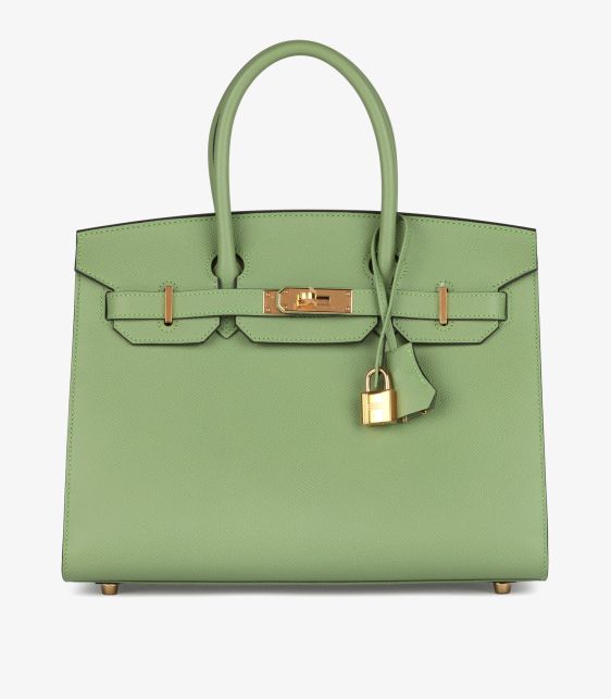 Vert Criquet Epsom Leather Birkin 30cm Sellier