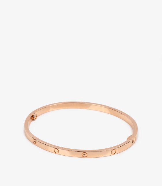 18ct Rose Gold Love SM Bangle