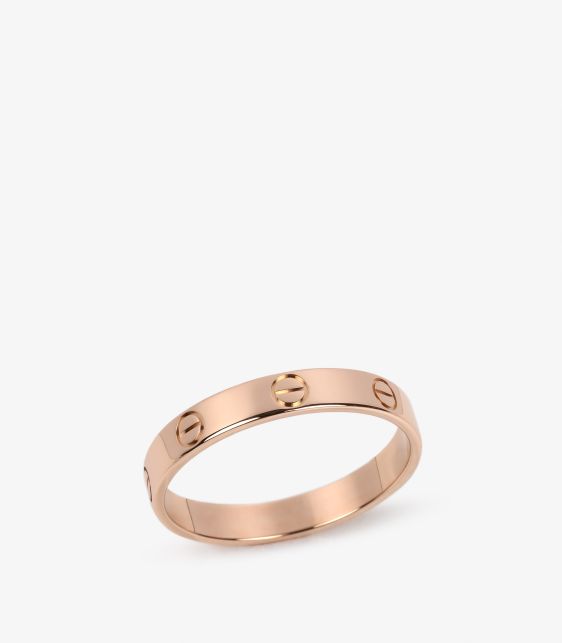 18ct Rose Gold Love Wedding Band Ring