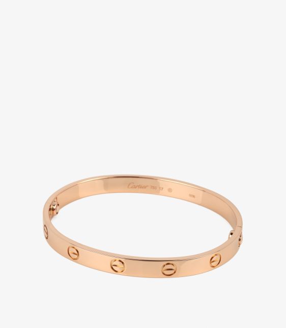 18ct Rose Gold Love Bangle