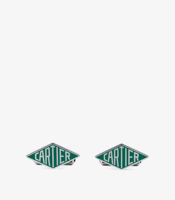 Palladium-Plated Sterling Silver Losange Cufflinks