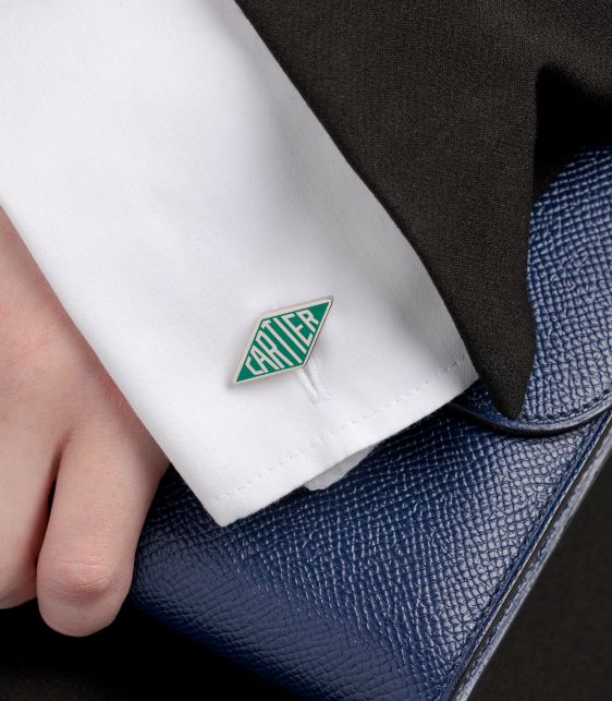 Palladium-Plated Sterling Silver Losange Cufflinks