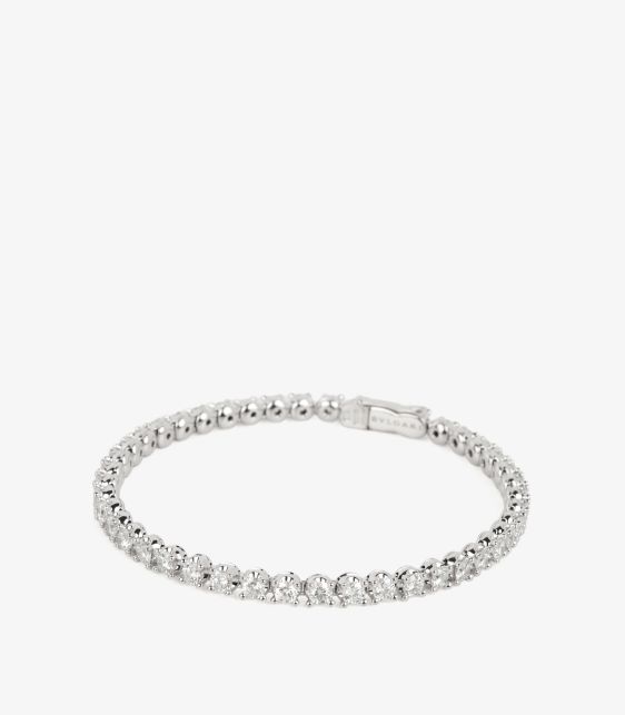 Bulgari Pre-Owned White Gold Corona Tennis Bracelet COMJ891 at Xupes