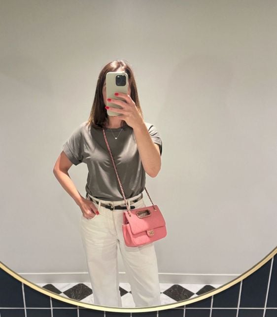 Pink Quilted Lambskin A Real Catch Classic Flap Bag