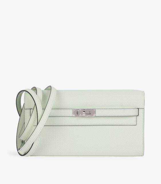 Vert Fizz Epsom Leather Kelly To Go Long Wallet