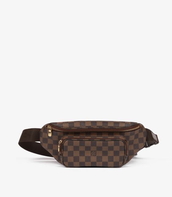 Damier Ebene Coated Canvas Melville Bum Bag