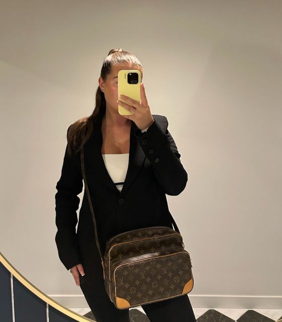 Brown Monogram Coated Canvas & Vachetta Leather Vintage Nile