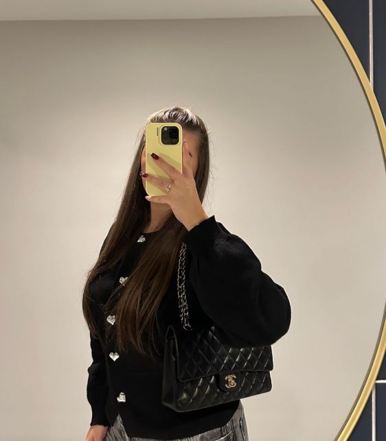 Black Quilted Lambskin Vintage Medium Classic Double Flap Bag