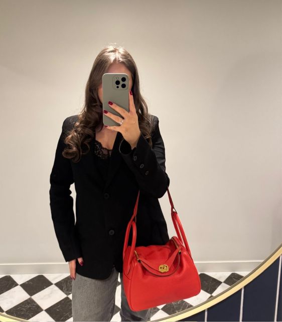 Rouge Casaque Clemence Leather Lindy 26