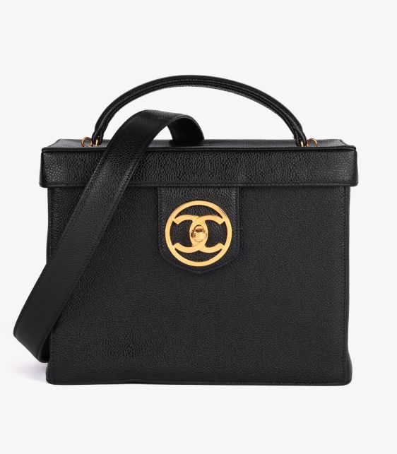 Chanel Pre-Owned Black, White Mini Shopping Bag Tote HB5033 | Xupes