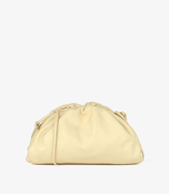 Zest Washed Yellow Smooth Calfskin Leather Mini The Pouch