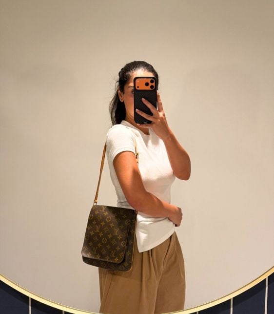 Brown Monogram Coated Canvas & Vachetta Leather Vintage Musette Salsa PM