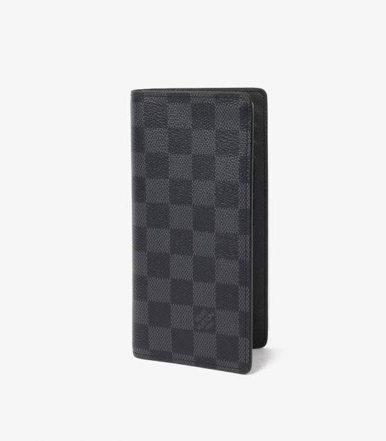Graphite Damier Coated Canvas Brazza Bi-Fold Wallet