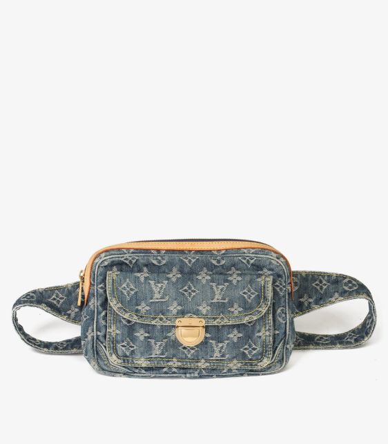 Blue Monogram Denim Bum Bag