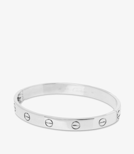 A Pre-Loved Cartier 18ct White Gold Love Bangle from Xupes