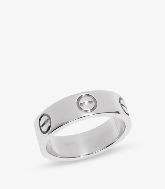 18ct White Gold Love Band Ring