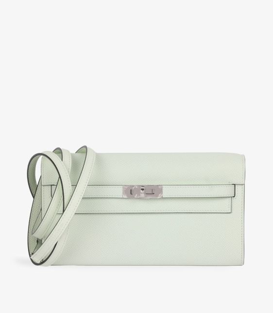 Vert Fizz Epsom Leather Kelly To Go Long Wallet