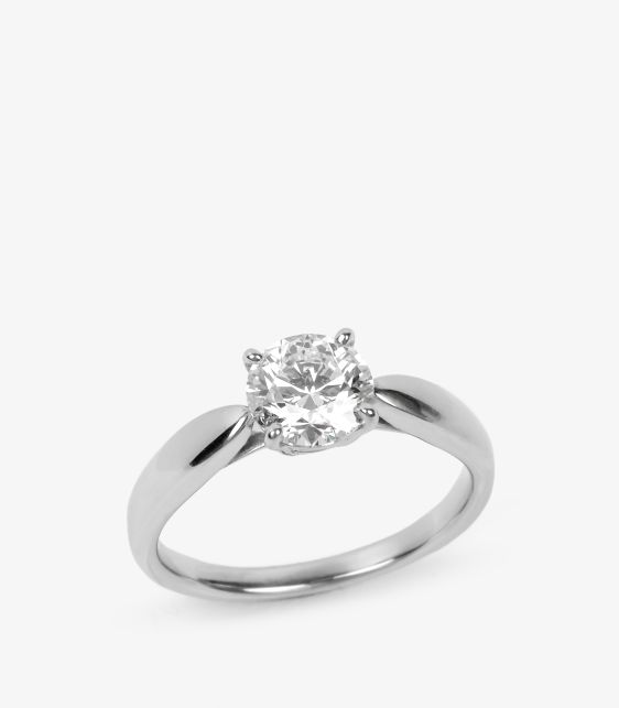 0.90ct Brilliant Cut Diamond Platinum Harmony Ring