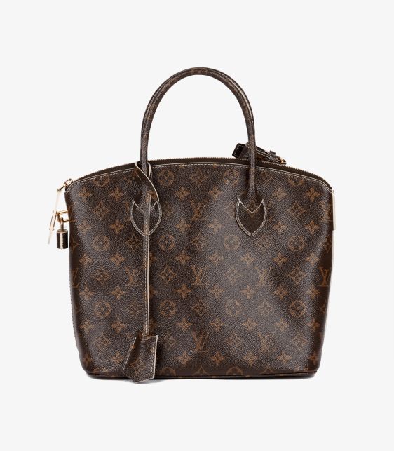 Brown Monogram High Shine Coated Canvas Fetish Lockit